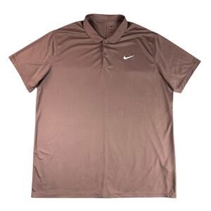 Nike Dri-Fit Men’s Size XXL Brown Performance Golf Shirt